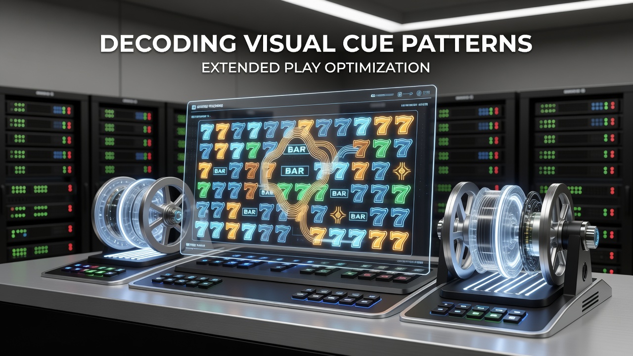 Electronic slot machine reels displaying animated symbols and lighting patterns during active gameplay