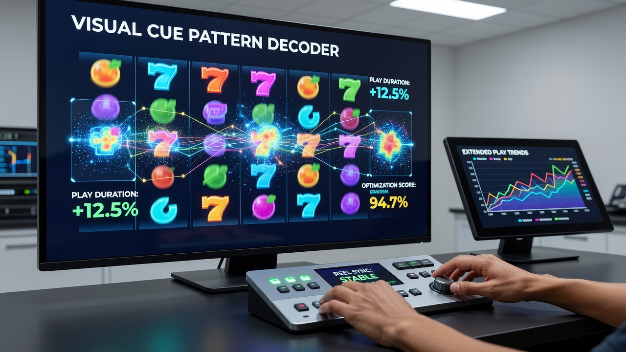 Close-up view of slot machine interface highlighting symbol clusters and indicator lights during a bonus round