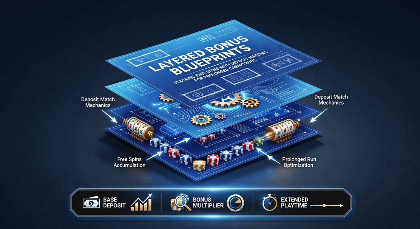 Casino player activating layered bonus features on a slot machine screen, showing free spins and deposit match overlays