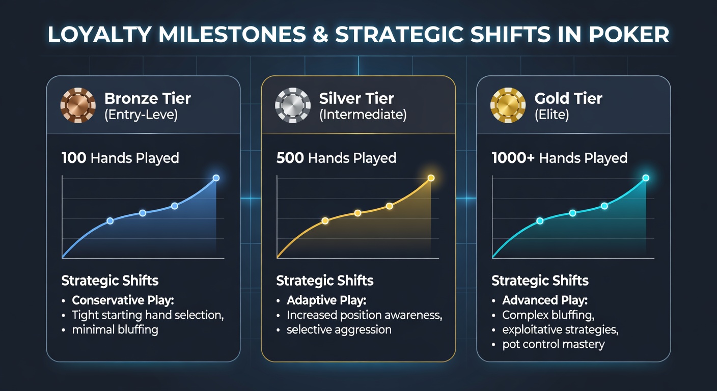 Detailed view of poker loyalty tier benefits displayed on a digital screen at a casino rewards desk