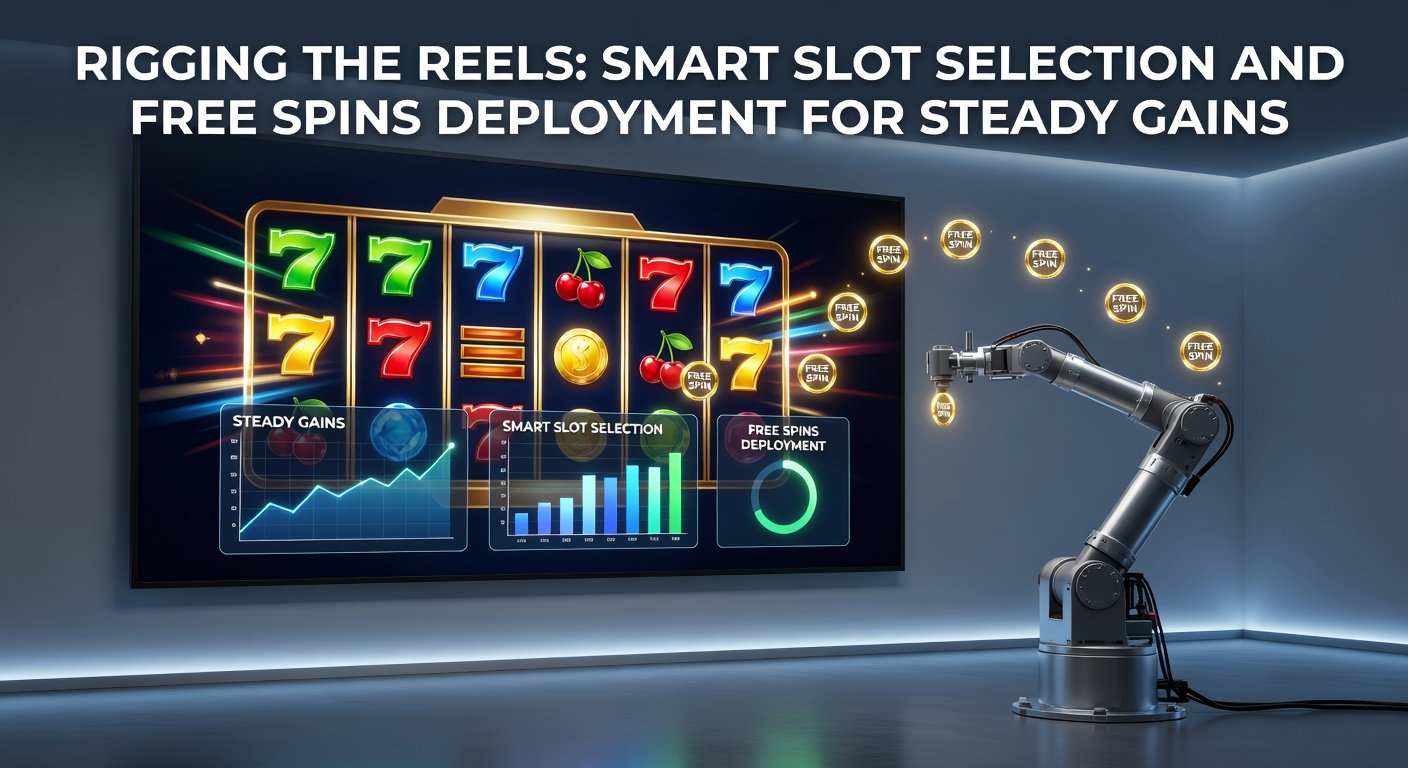 Vibrant slot reels spinning with free spins symbols lighting up, illustrating smart selection tactics