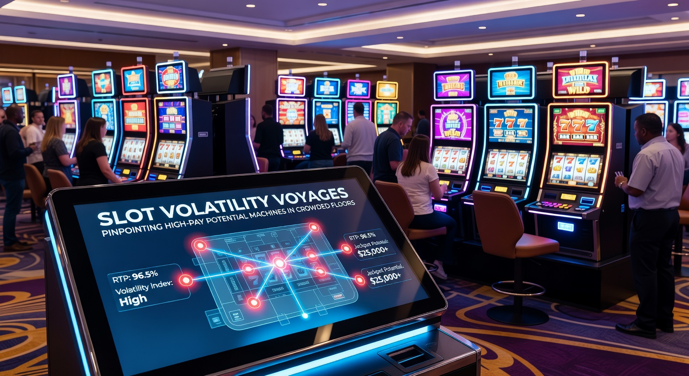 Vibrant casino floor packed with colorful slot machines under bright lights, players focused on screens amid the bustle